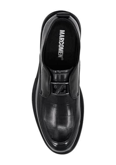 Marcomen 8006956 Croco Baskılı Erkek Casual Ayakkabı - Siyah Croco Deri - 931001180 Siyah Croco Deri