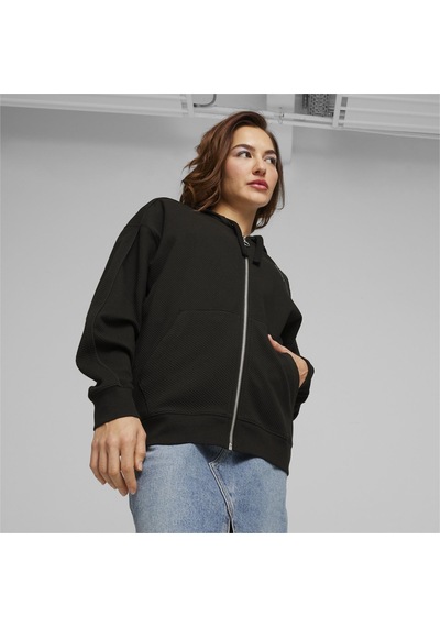 Puma Her Full-zip Hoodie Kadın Sweatshirt-siyah Siyah