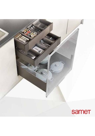 Samet Smart Flow Çekmece Rayı Bordürsüz 500Mm