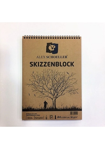 Alex Schoeller Eskiz Defteri A4 Kraft Spiralli 60