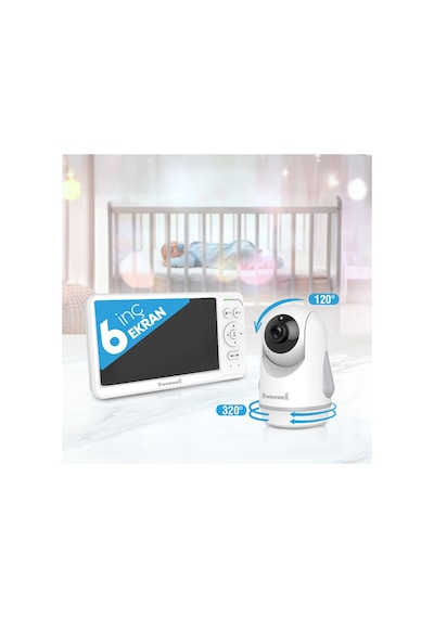 Wmv880 Dijital Kablosuz Bebek İzleme Cihazı BEYAZ