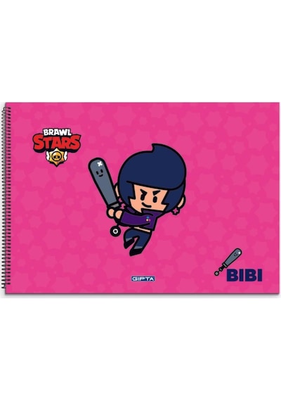 Gıpta 17 x 24 Brawl Star Spiralli Resim Defteri 15 Yp