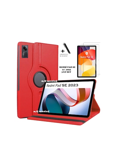 Xiaomi Uyumlu Redmi Pad Se 11 Inç Kılıf Kapaklı Stand Ekran Koruma Kalem