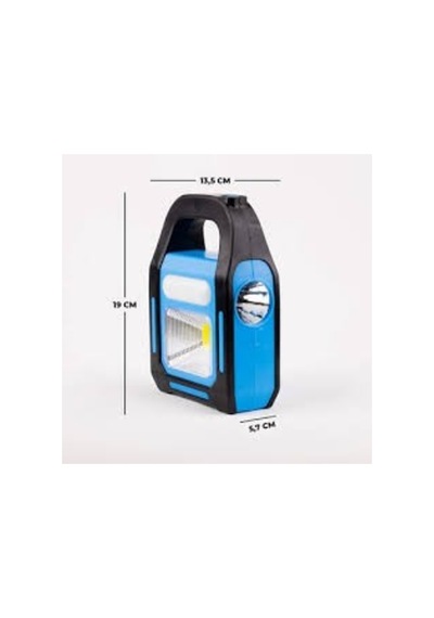 16w Solar Şarjlı Lamba, Beyaz Işık Hs 4014 Mavi