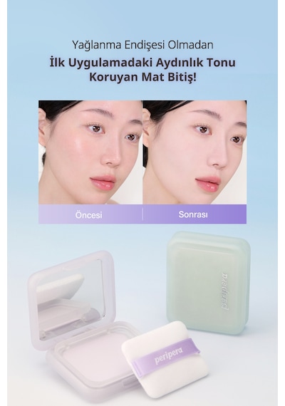 Perıpera Filter Fit Blur Pact 01 Blur Mint