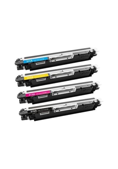 Photo Print Hp Laserjet Pro Cp1025 4 Renk Renkli Toner 4'Lü Ekono