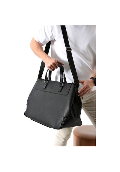 Westpolo Vegan Deri Unisex Seyahat Çantası - Siyah Siyah