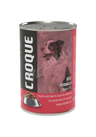 Croque Dana Etli Konserve Yetişkin Köpek Maması 400 G