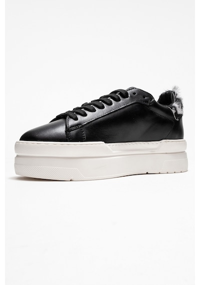 Luvishoes Luvi Shoes Anabel Siyah Cilt Hakiki Deri Kadın Günlük Spor Ayakkabı Siyah