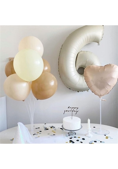 2 Rakam Krem Folyo Balon 34 İnç 76-82 Cm