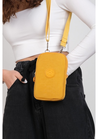 Mega Unisex Hardal Telefon Çantası Hardal