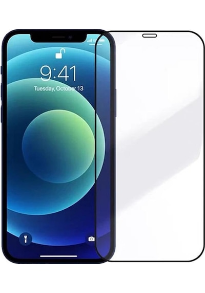 Apple Uyumlu   iPhone 12 Pro Ekran Koruyucu 9D Tam Kaplayan Kavisli