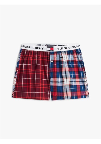 Tommy Hilfiger Ss Woven Short Prınt Set Erkek Kırmızı Boxer - Um0um03832