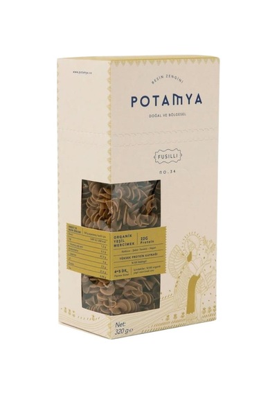 Potamya Organik Glutensiz Yeşil Mercimekli Fusilli 240 G İz Miktarda Gluten