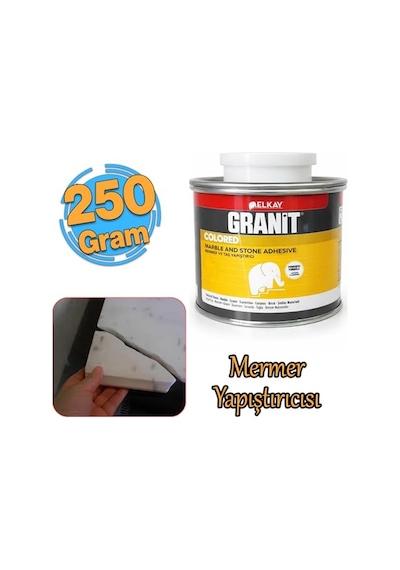 Granit Mermer Taş Fayans Çini Mozaik Beton Ahşap Yapıştırıcısı 250 Gram Polyester Sentetik Reçine
