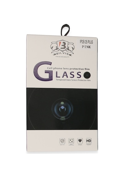 İphone 15 Bilvis Titan Kamera Lens - Pembe