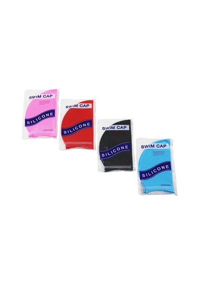 İbico İ19-027 Swim Cap Havuz Yüzme Bonesi Silikon Ve Lateks Renkli Tek Renk - 12'li Paket Çok Renkli