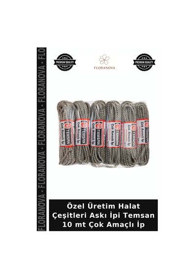 Özel Üretim Halat Çeşitleri Askı İpi Temsan 10 Mt Çok Amaçlı İp