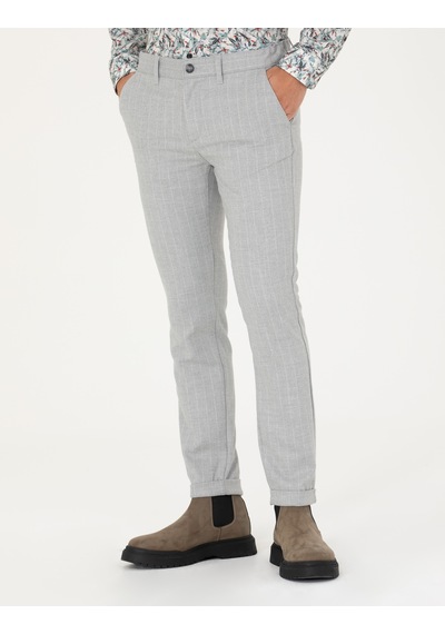 Pierre Cardin Erkek Gri Kanvas / Chino Pantolon 50278471-vr024 Gri