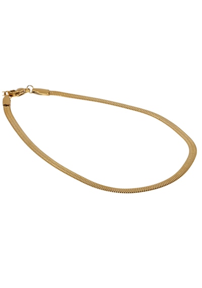 Kadın İtalyan Ezme Model Çelik Halhal Gold