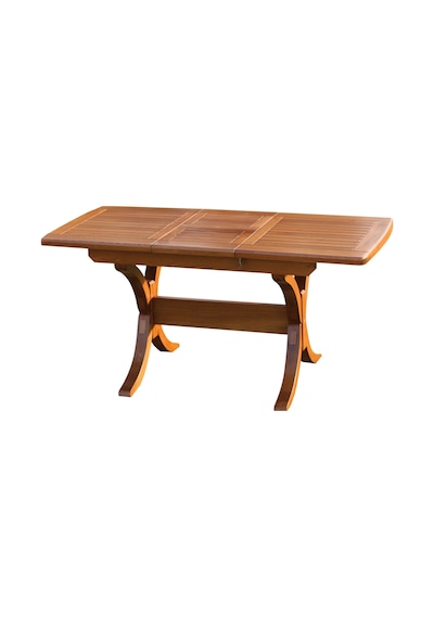 Side Açılır Ahşap Bahçe Masası 90x160 +40cm Ceviz