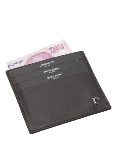 Pierre Cardin Kahve Deri Unisex Kredi Kartlık 042d06 Kahve-analin