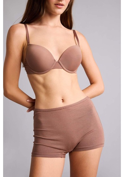 Defacto Pamuklu 2li Açık Kahverengi Boxer Set H8029ax26spbn307 Kahve-bn307
