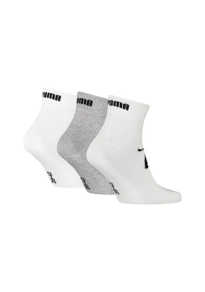 Puma Elements Bwt Quarter 3'lü Unisex Gri Günlük Stil Çorap 93899305