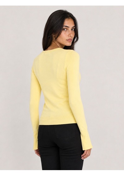 Loft Regular Fit Kadın Kazak Lf2044857 Q1.v1 Butter Yellow Loft Regular Fit Kadın Kazak Lf2044857 Q1.v1 Butter Yellow