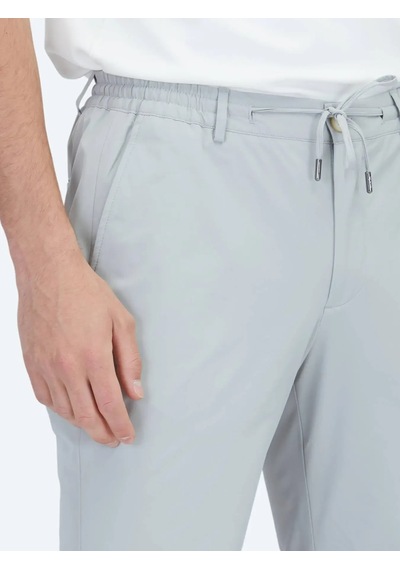 Kip Taş Düz Dokuma Casual Pantolon Taş
