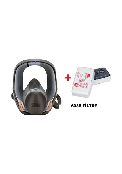 3M 6800 Tam Yüz Gaz Maskesi +6035 P3 Filtre N11.11
