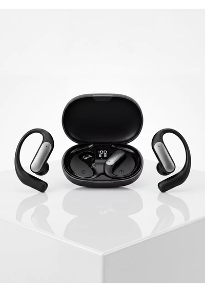 Kablosuz Bluetooth Spor Kulaklığı Güvenli Tutuşlu Dijital Ekranlı Şarj Kutusu 1