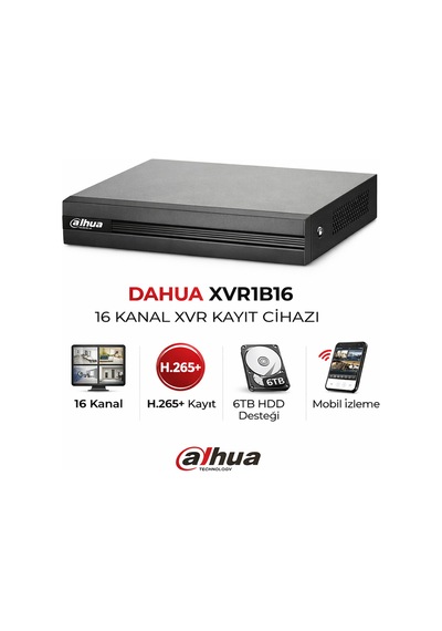 Xvr1b16 16 Kanal Kayıt Cihazı 5in1 Dvr Full Hd Güvenlik