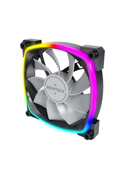 Rx120 Pwm Siyah 120mm Reverse Fan Ters Bıçak Argb Kasa Fanı 1600 Rpm Çok Renkli