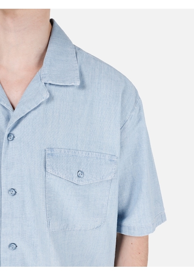 Colin's Colins 176 Joseph Rahat Kesim Shirt Yaka Cepli Mavi Erkek Jean Kısa Kol Gömlek Cl1069576 Cl1069576 Q1.v1 Dn43540 Denim