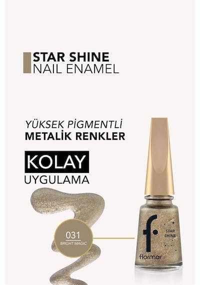 Flormar Star Shine Parlak Bitişli Metalik Oje 031