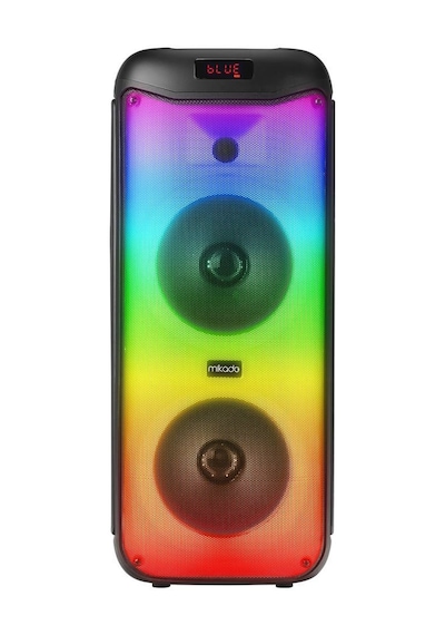 Mikado Md-40bt 40w Bt, Tws Destekli Rgb Işıklı Kablosuz Mikrofonlu Toplantı-parti Kule Hoparlör