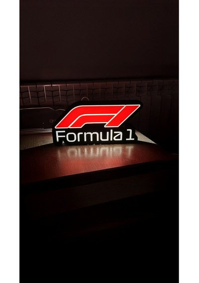 Formula1 F1 Dekoratif Aydınlatma Led Gece Lambası Çok Renkli