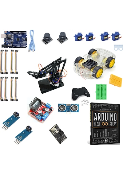Emes Robotik Arduino İleri Seviye Robotik Set (4Wd Araç Hediyeli)