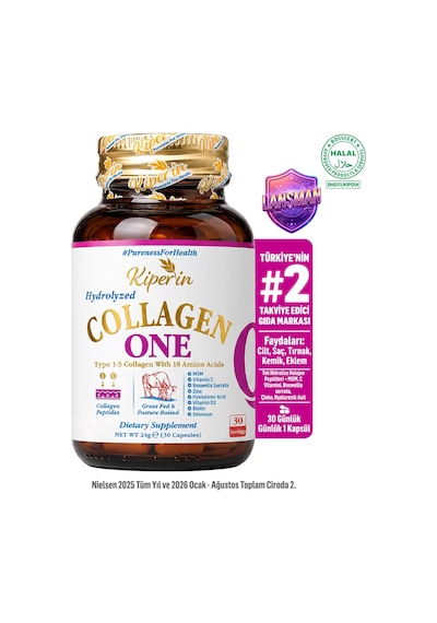 One Tek Hidrolize Kolajen Peptitler Msm, Biotin, Hyaluronik Asit, Selenyum, Vitamin D 30kapsül