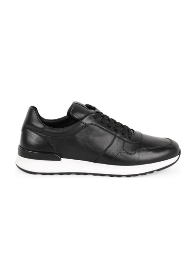 Libero Erkek Sneaker Ayakkabı Hakiki Deri Antik Bağcıklı Hafif Beyaz Taban Koşu Tipi Eva Taban L5878 Syh-byz
