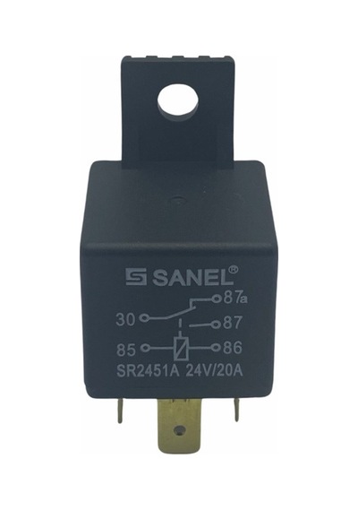 Sanel 24v Röle 5 Uçlu 20 A Çift Platin 30-85-86-87-87a