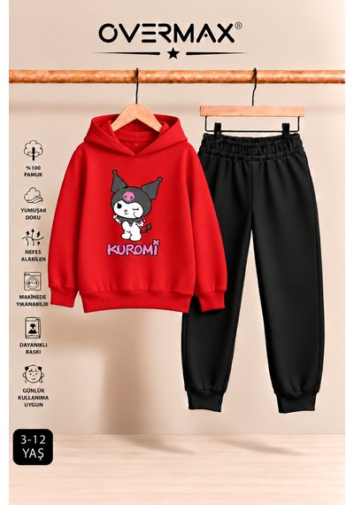 Overmax Kuromi Baskılı Kız Çocuk Kapüşonlu Sweatshirt & Eşofman Takımı- 3-12 Yaş Kırmızı Üst-siyah Alt - 922453421 Kırmızı Üst-siyah Alt Overmax Kuromi Baskılı Kız Çocuk Kapüşonlu Sweatshirt & Eşofman Takımı- 3-12 Yaş Kırmızı Üst-siyah Alt - 922453421 Kırmızı Üst-siyah Alt
