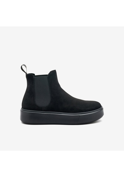 Nero Black Bot Kadın 41c2 Frau Waxy Chelsea Boot siyah