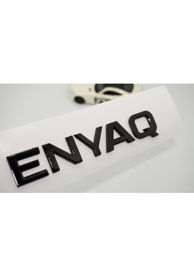 Dk Tuning Skoda Enyaq Bagaj Siyah Yazı Logo Arma -