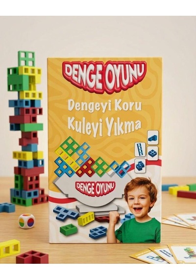 Denge Oyunu: Devrilmeden En Yükseğe Zeka Strateji Eğitici Eğlenceli Oyuncak Kutu Oyunu