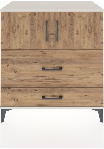 Hyperion Şifonyer 2 Raflı 2 Çekmeceli 2 Kapaklı 88x44x96 Aytaşı-çam Aytası