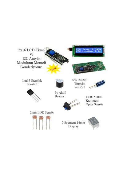 Arduino İle Uyumlu Süper Full Profesyonel Set 138 Parça 375 Adet