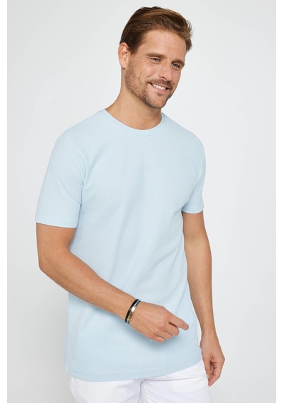 Tudors Erkek Slim Fit Dar Kesim %100 Pamuk Yumuşak Dokulu Desenli Mavi Bisiklet Yaka Tişört-31074-mavi Mavi Tudors Erkek Slim Fit Dar Kesim %100 Pamuk Yumuşak Dokulu Desenli Mavi Bisiklet Yaka Tişört-31074-mavi Mavi