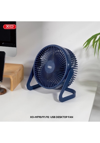 Mf92 Usb Masaüstü Fan Büyük Boy Taşınabilir Kişisel Soğutucu, 3 Hız Ayarlı